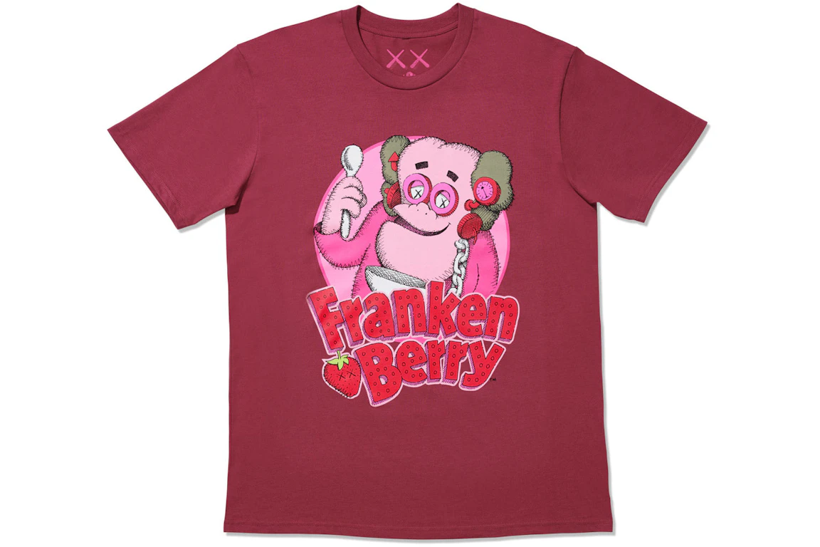 KAWS x Monsters Franken Berry T-shirt Red
