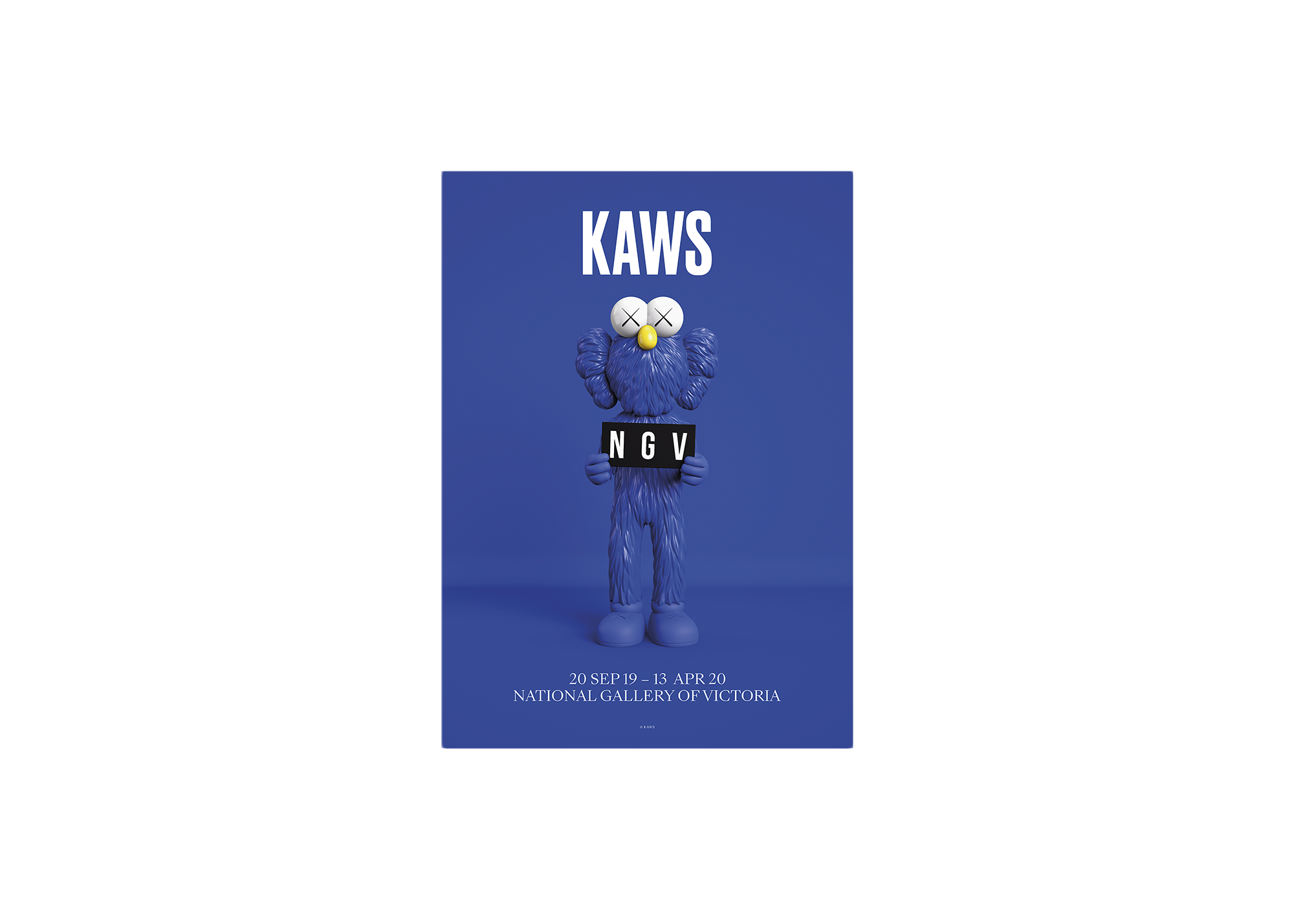 限定品人気KAWS NATIONAL GALLERY OF VICTORIA 2000年開催の展覧会で販売されたポスター2枚セット,未開封新品同様　#KAWS　#カウズ その他