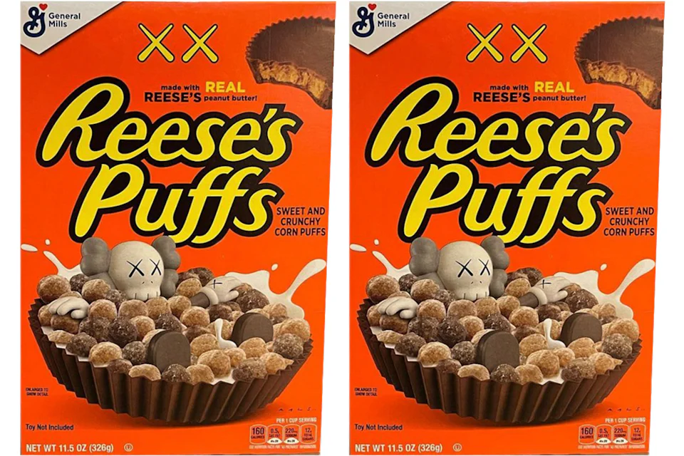 KAWS x Reese's Puffs Cereal 2x Lot (Not Fit For Human Consumption)