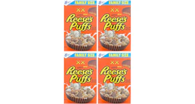KAWS x Reese's Puffs Cereal Family Size 4x Lot (Not Fit For Human Consumption)