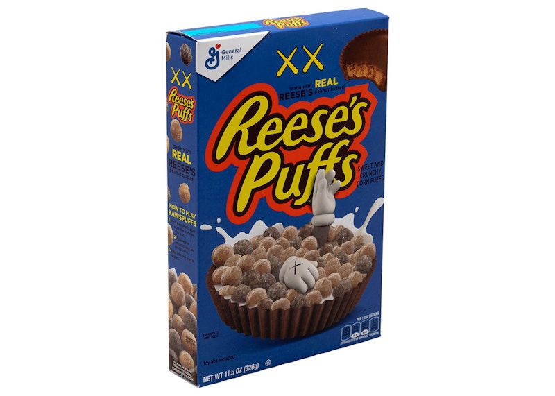 KAWS x Reese's Puffs Limited Edition Cereal (Not Fit For Human Consumption) Blue - Thumbnail 2