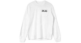 KAWS x Sacai Embroidery L/S Tee White
