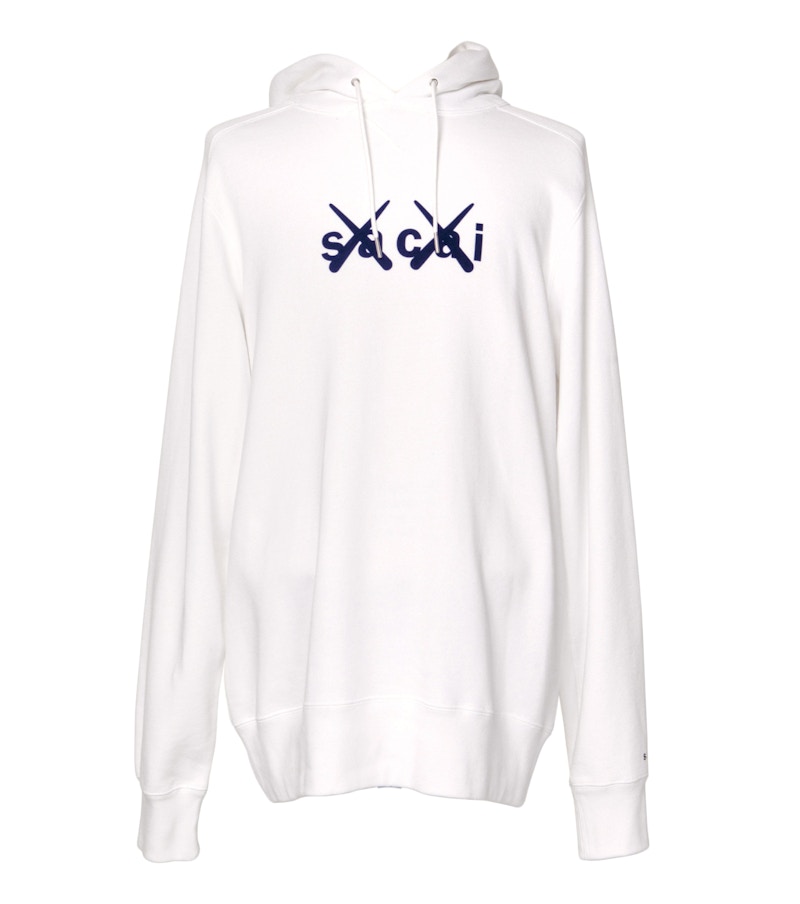 KAWS x Sacai Flock Print Sweatshirt White