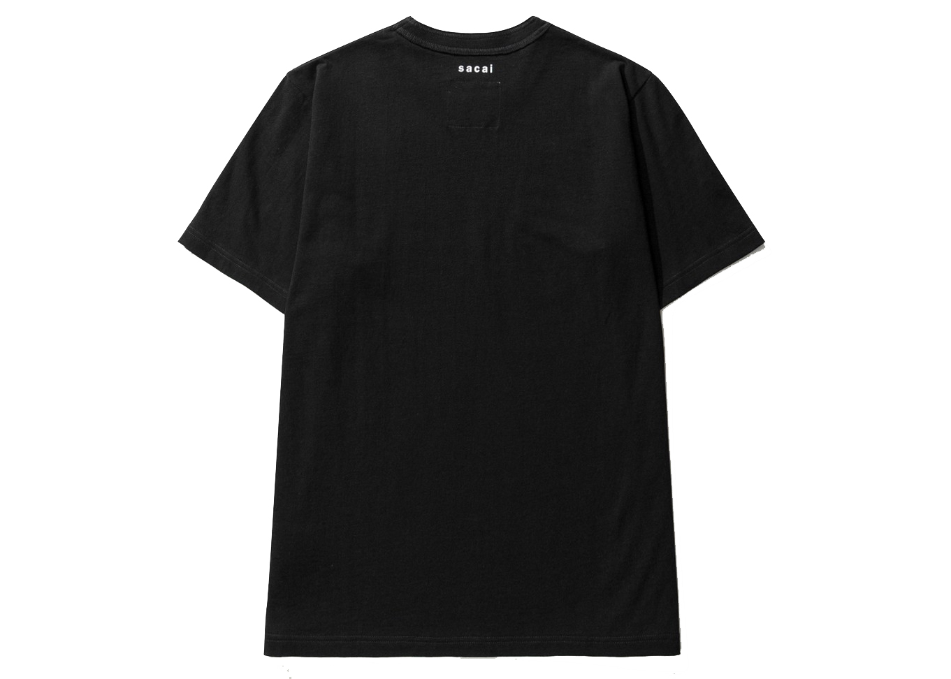 【在庫超激得】sacai x KAWS Print T-shirt BLACK サイズ2 L Tシャツ/カットソー(半袖/袖なし)