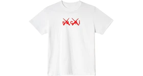 KAWS x Sacai Flock Print T-shirt White/Red