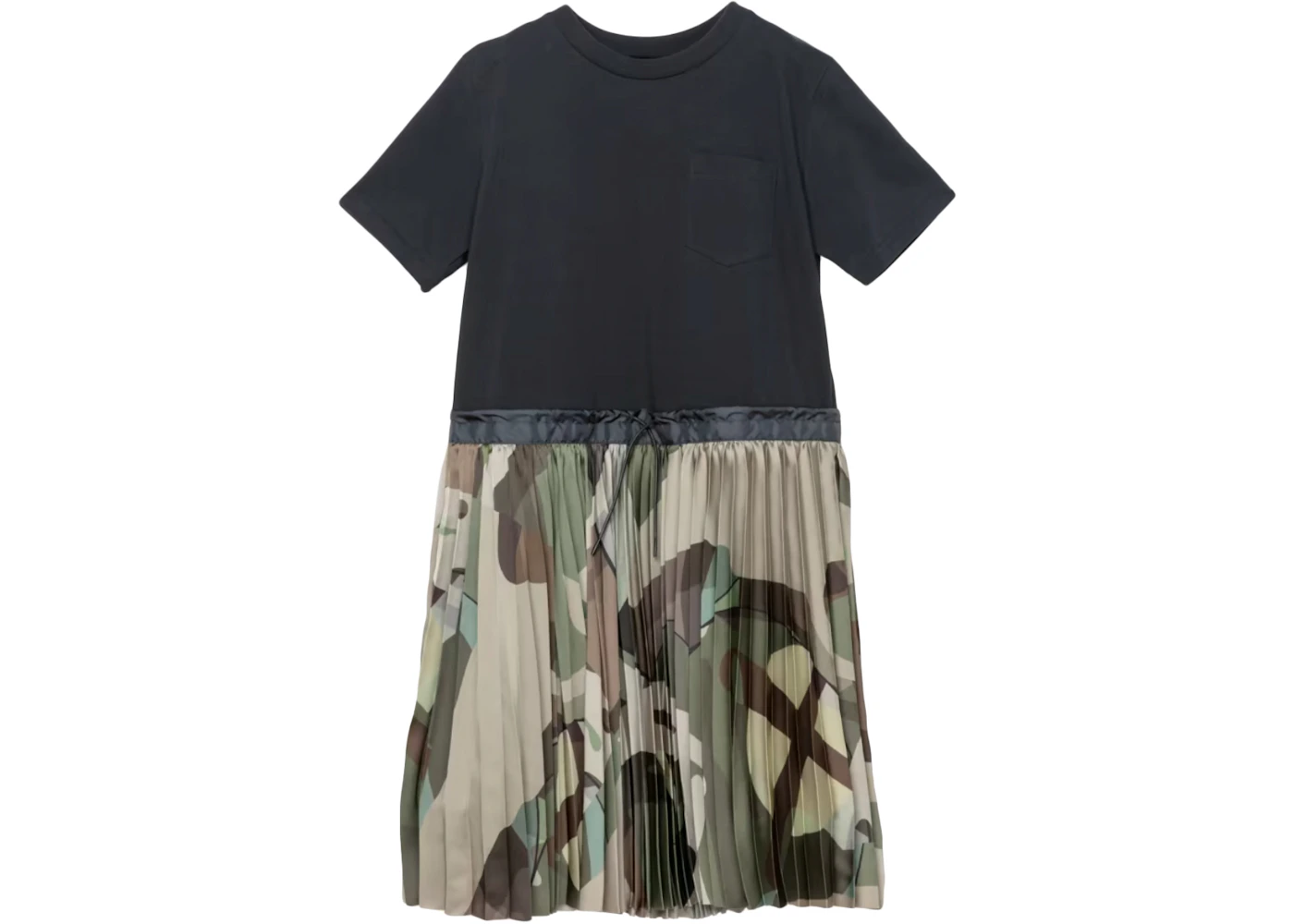 KAWS x Sacai Girls Camo Dress Green - FW21 - US