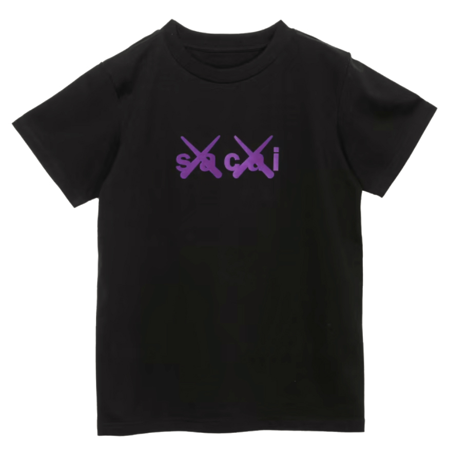 着丈515㎝sacai x KAWS kids/ Flock Print T-Shirt
