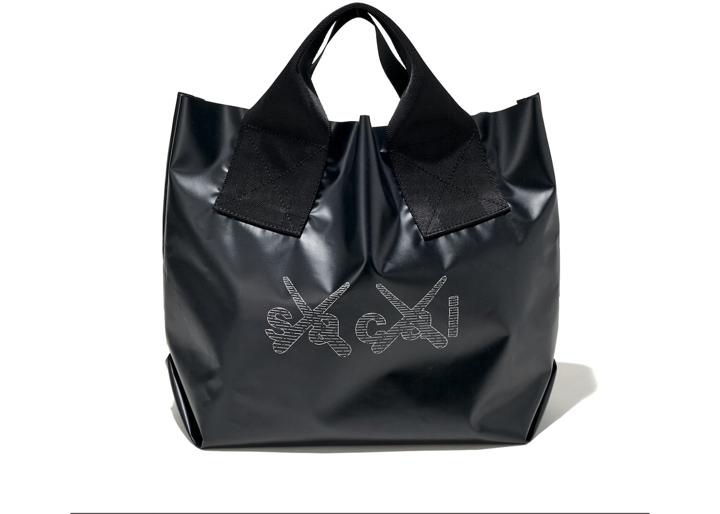 KAWS x Sacai Print Tote Bag Black - FW21 - GB