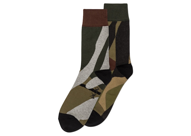 KAWS x Sacai Socks Camouflage - FW21 - US