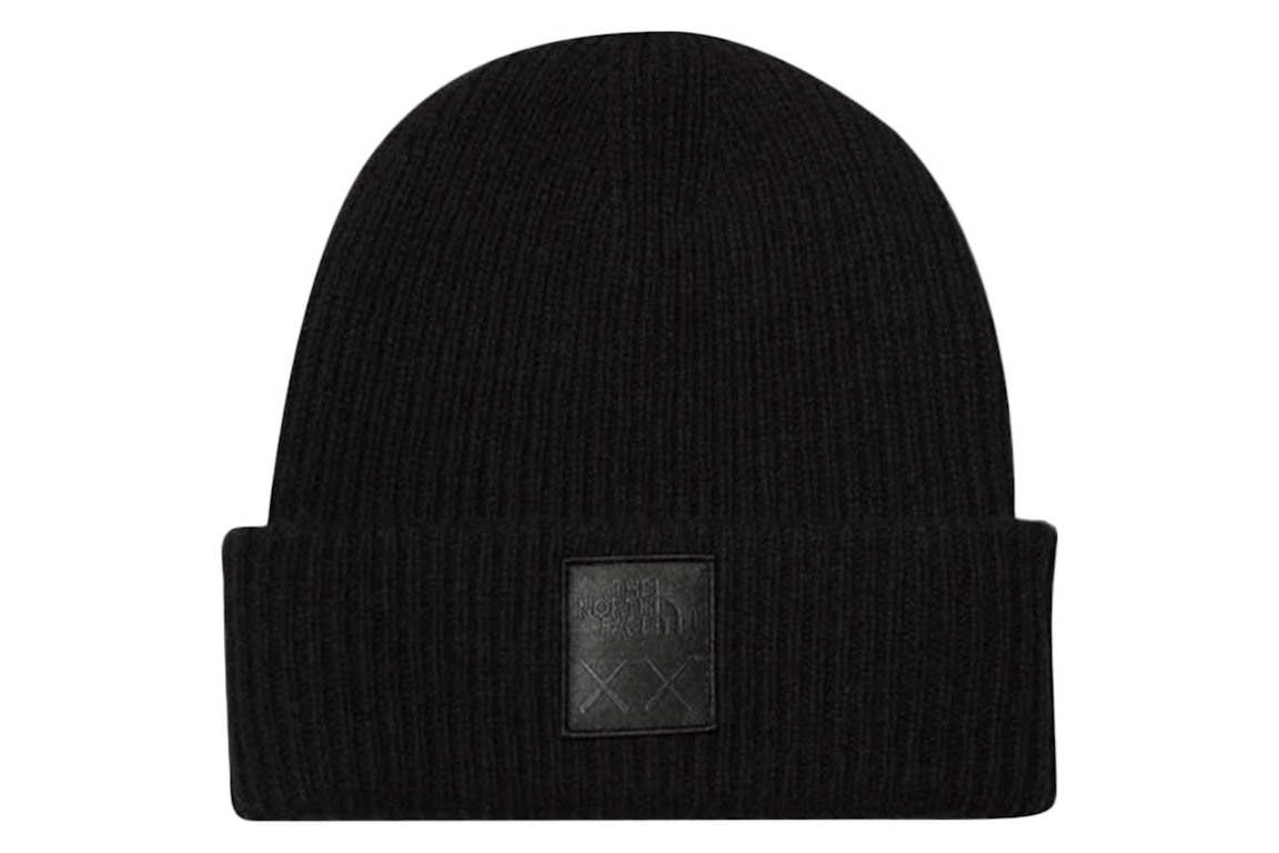 Pre-owned Kaws X The North Face Beanie (fw22) Black