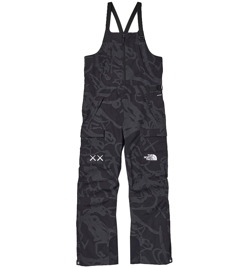 KAWS x The North Face Freeride Bib TNF Black Dragline Print Men's