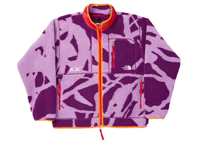 ノースフェイスThe North Face Kaws Fleece Jacket Purple