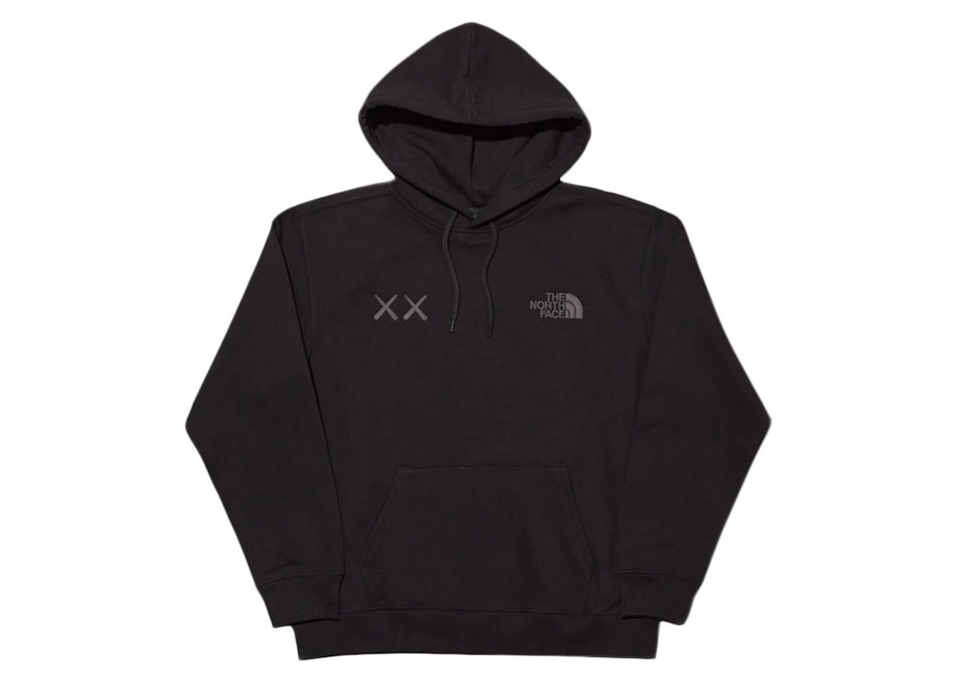 Pre-owned Kaws X The North Face Hoodie Black