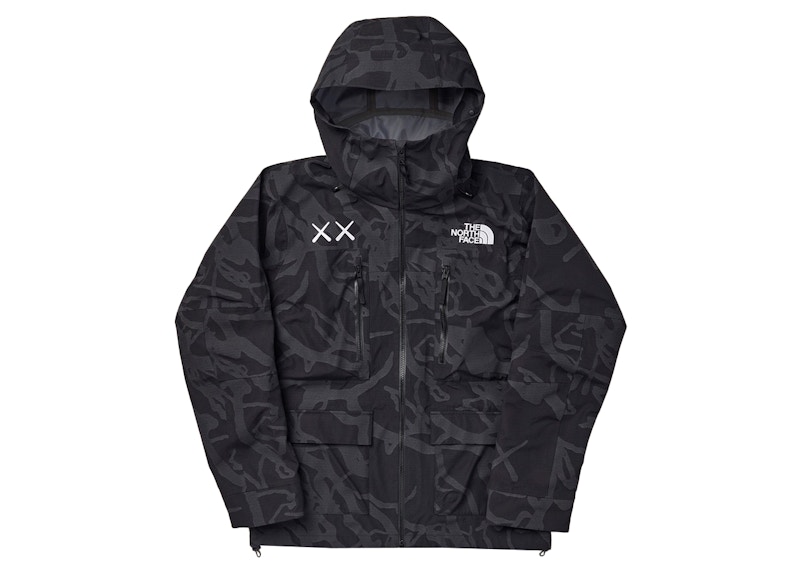 KAWS x The North Face Freeride Jacket TNF Black Dragline Print ...