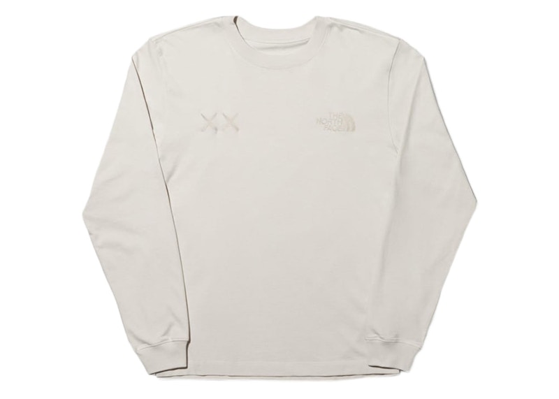 KAWS x The North Face L/S T-shirt Moonlight Ivory メンズ - FW22 - JP