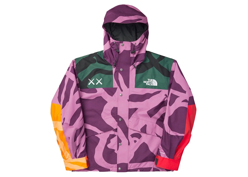 織り柄チェック KAWS × NORTH FACE Youth 1986 マウンテンパーカー