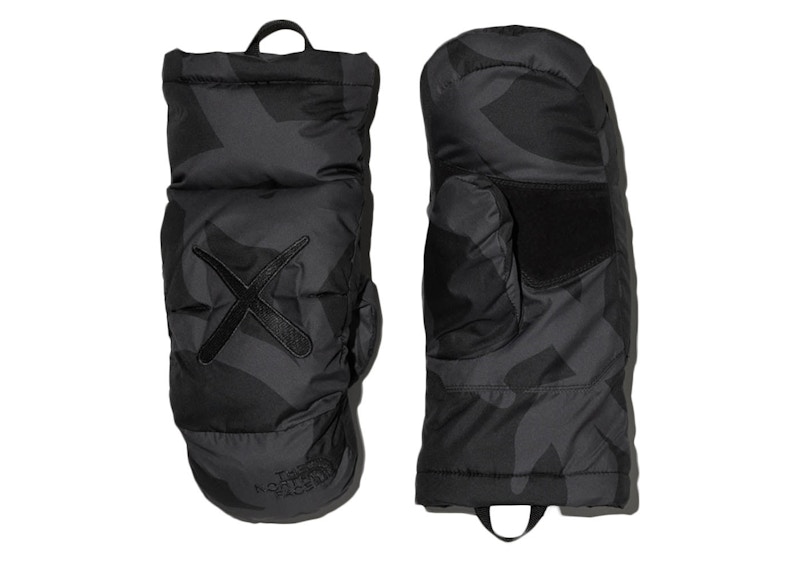 KAWS x The North Face Nuptse Mitt Black - FW22 - US