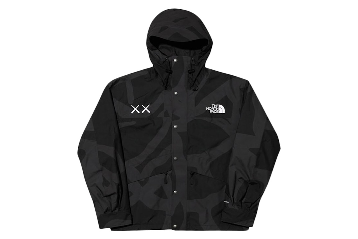 Pre-owned Kaws X The North Face Retro 1986 Mountain Jacket Black