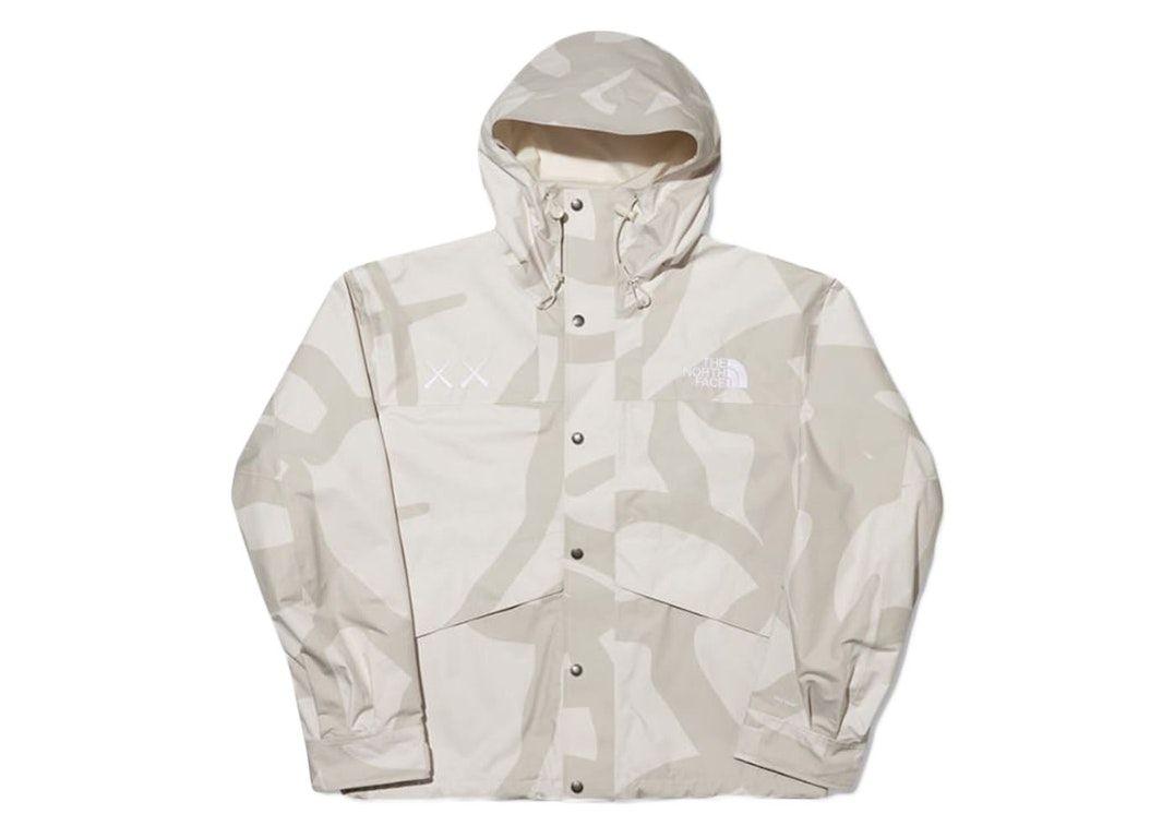 Pre-owned Kaws X The North Face Retro 1986 Mountain Jacket Moonlight Ivory
