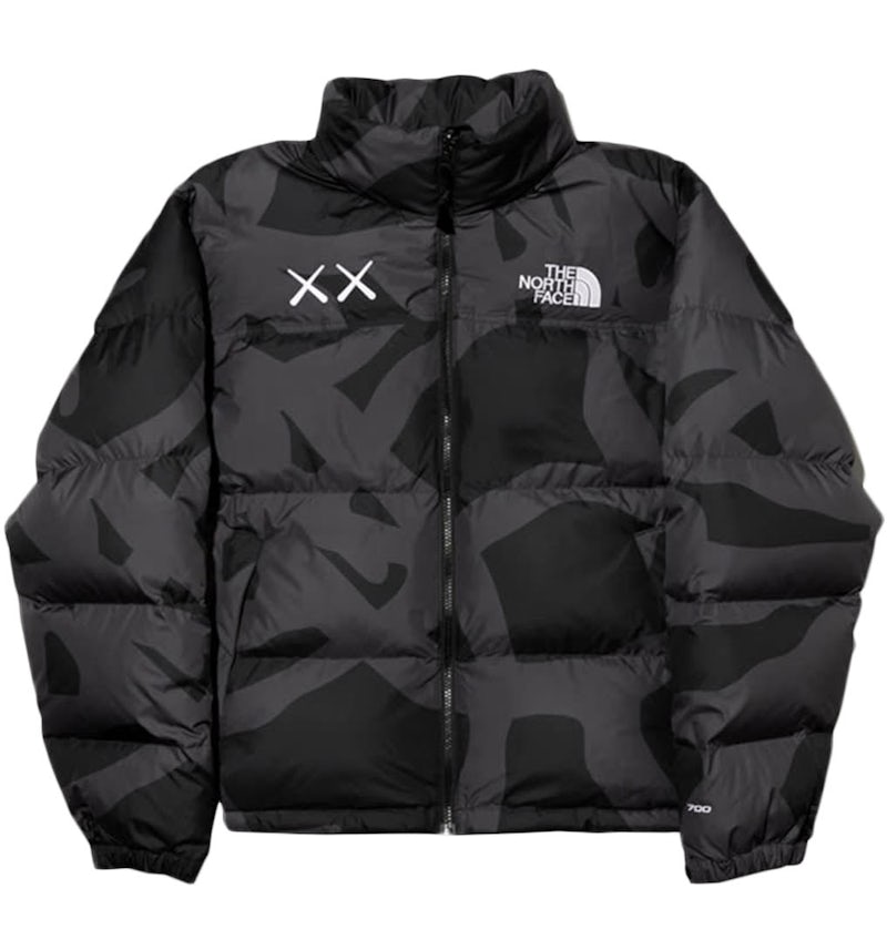 Face Nuptse Jacket Black Supreme Jacke North Face KAWS X The