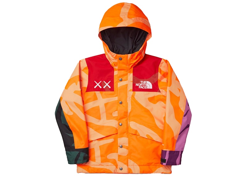 KAWS x The North Face Youth 1986 Mountain Jacket KW Power Orange