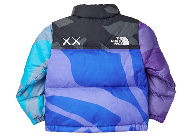 KAWS x The North Face Youth Retro 1996 Nuptse Jacket Monterey Blue