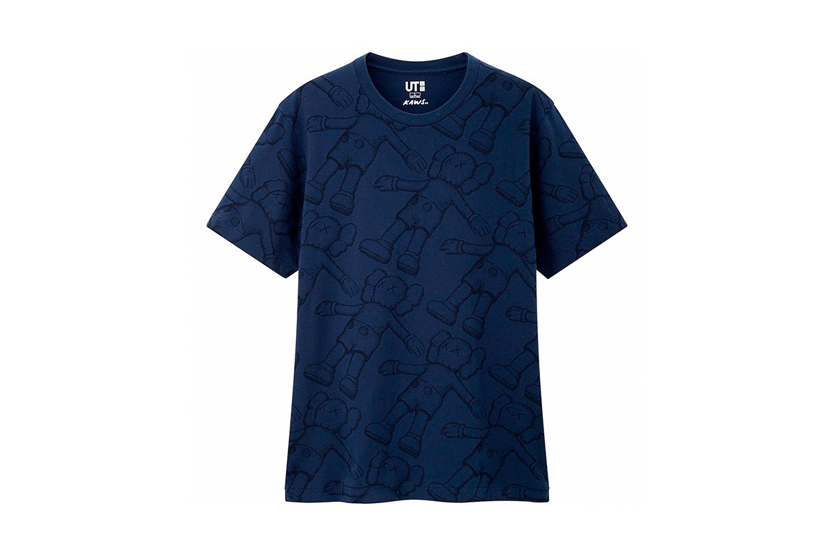 KAWS x Uniqlo All Over Holiday Print Tee (US Sizing) Blue