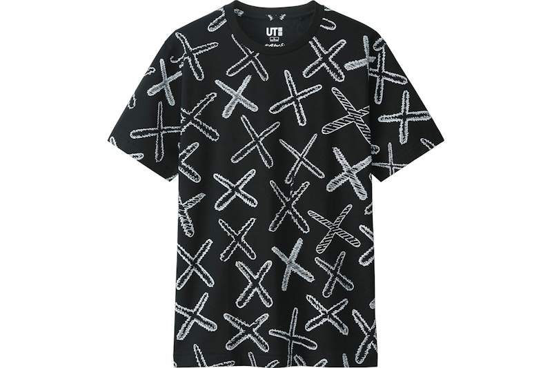 KAWS x Uniqlo All Over X Tee Black - SS16 - US