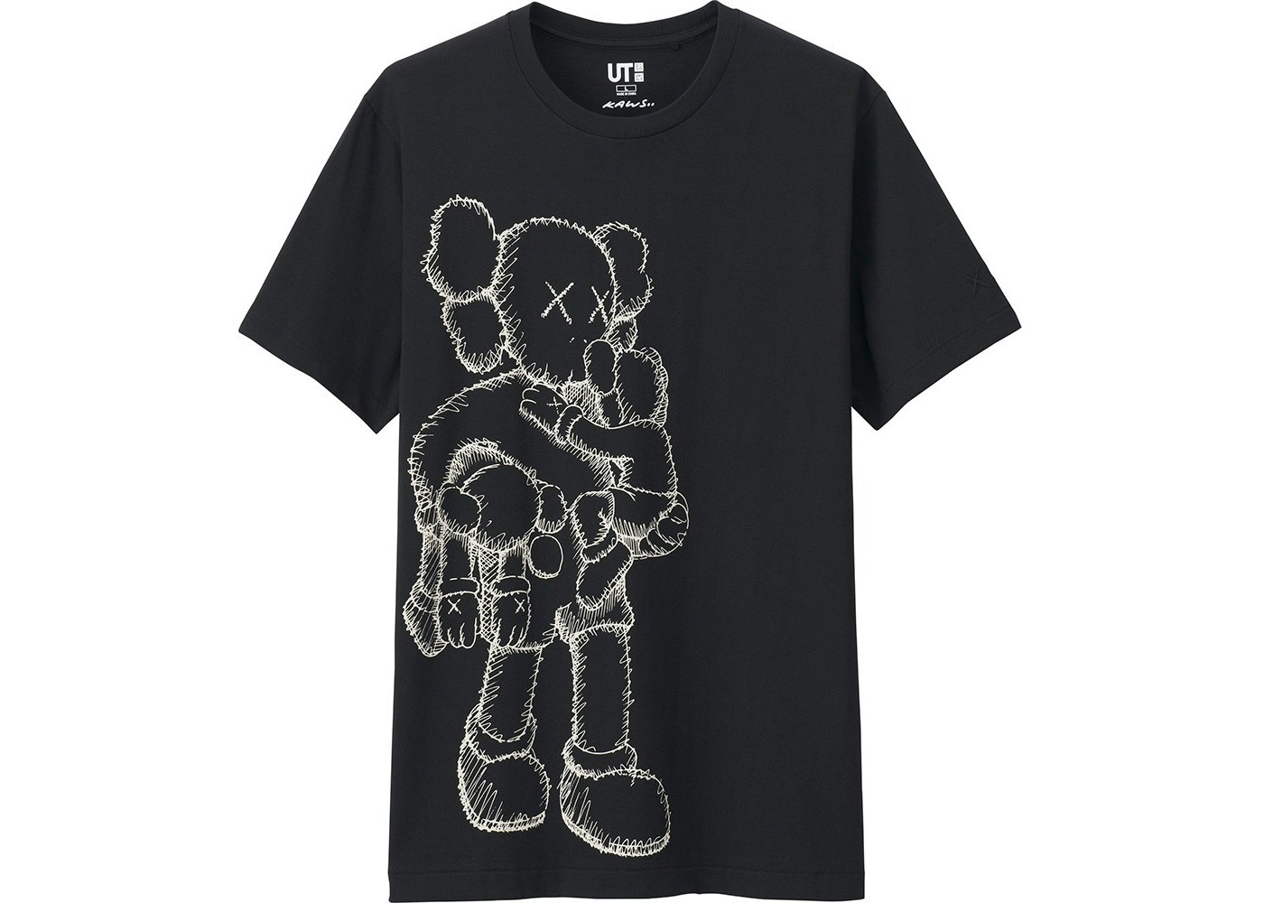 Kaws X Uniqlo Clean Slate Tee Black Ss16 Kaws X Uniqlo Clean Slate Tee Black Ss16