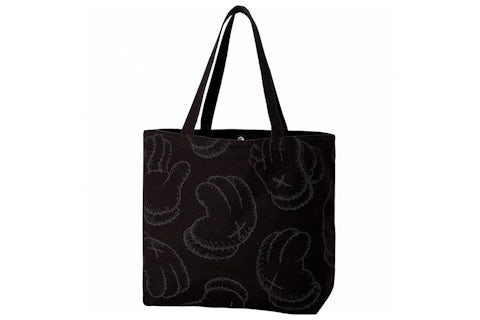 KAWS x Uniqlo Hands Tote Bag Black SS19 US - Main Image