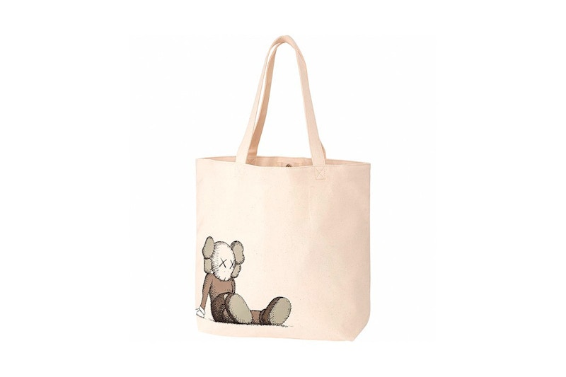 KAWS x Uniqlo Holiday Tote Bag Natural SS19 US