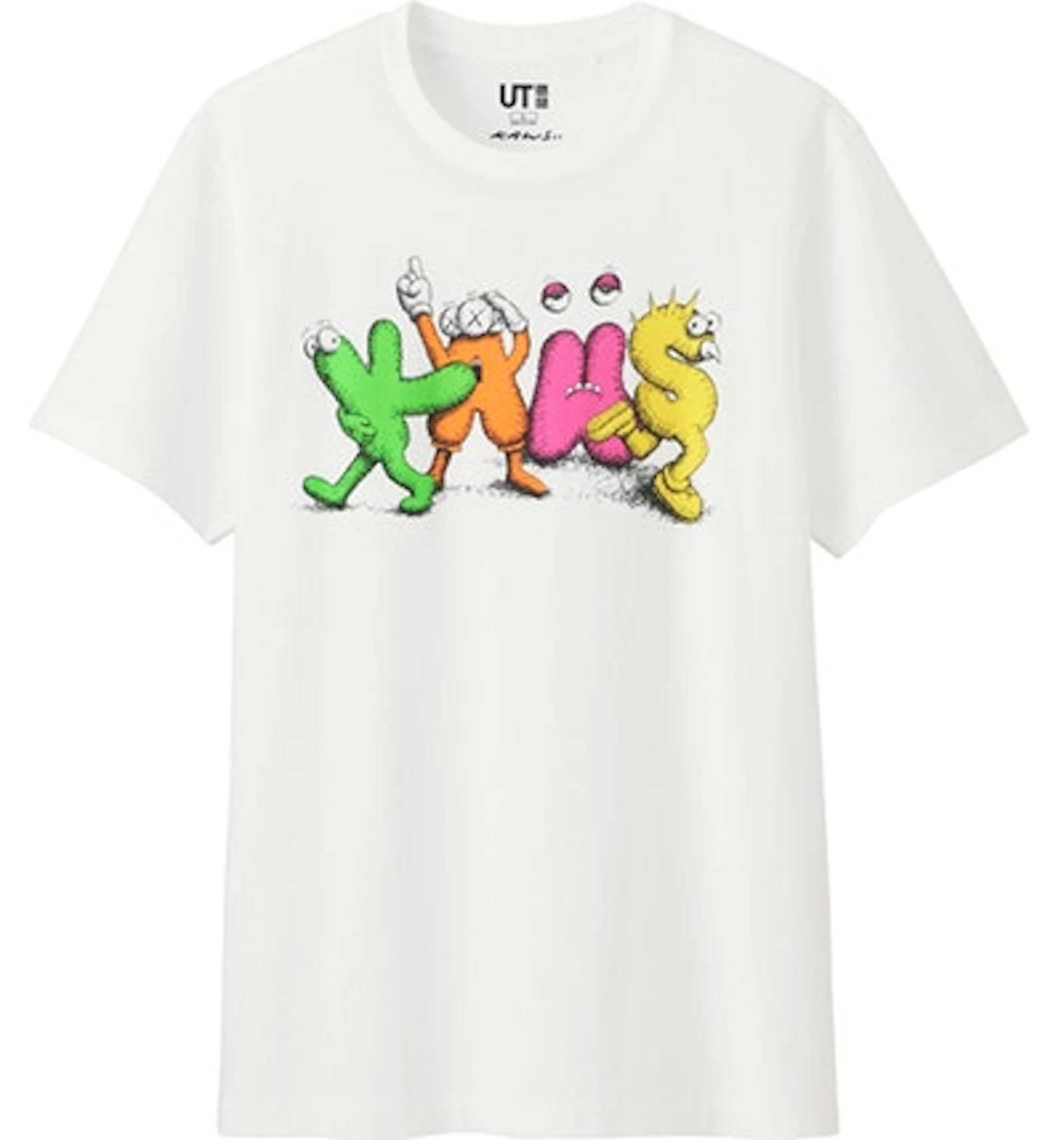 Kaws X Uniqlo Logo Tee Japanese Sizing White Ss16 Us Kaws X Uniqlo Logo Tee Japanese Sizing White Ss16 Us