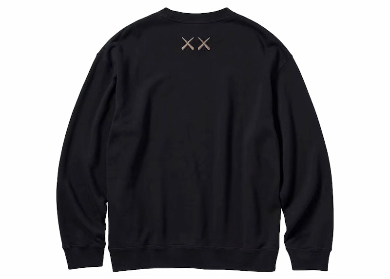 KAWS x Uniqlo Longsleeve Sweatshirt (US Sizing) Black - FW23 - GB