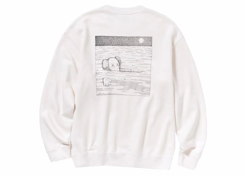 KAWS x Uniqlo Longsleeve Sweatshirt (US Sizing) Off White - FW23 - US