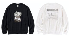 KAWS x Uniqlo Longsleeve Sweatshirt Set (Asia Sizing) Off White/Black