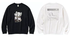 Sweatshirts KAWS x Uniqlo (lot de 2) blanc cassé/noir (tailles Asie)