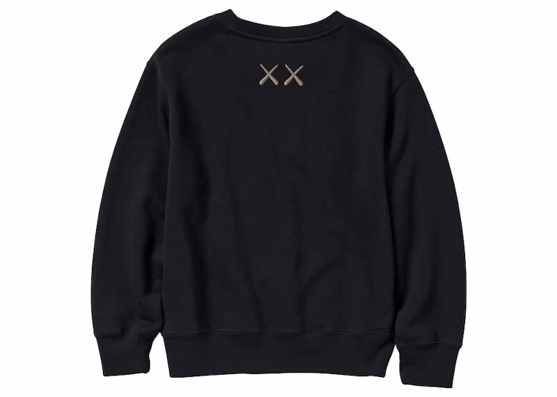 Kaws x sesame store street sweatshirt black