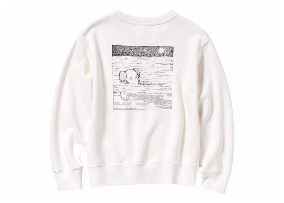 KAWS x Uniqlo Longsleeve Sweatshirt (US Sizing) Off White - FW23 - US