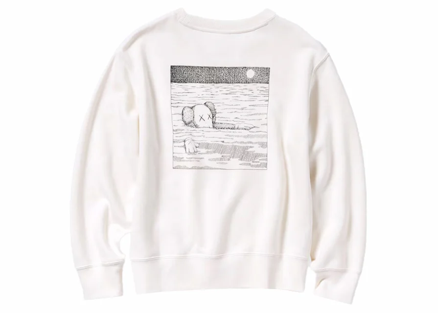 KAWS x Uniqlo Kids Longsleeve Sweatshirt (US Sizing) Off White Für ...