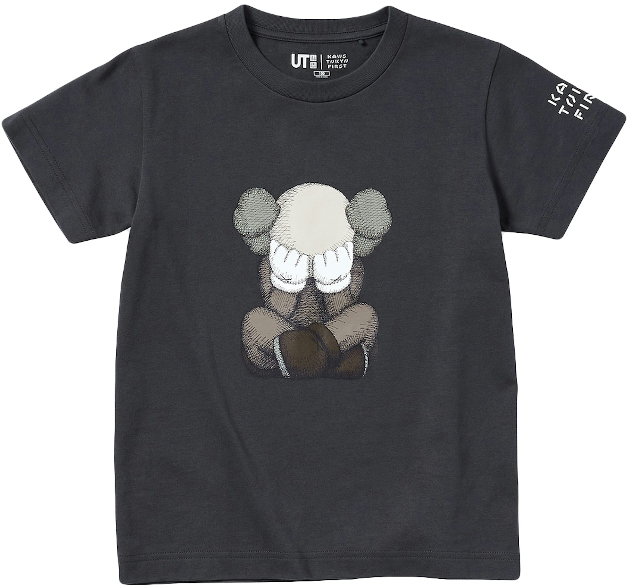 KAWS x Uniqlo Tokyo First Kids T-shirt Dark Grey - SS21