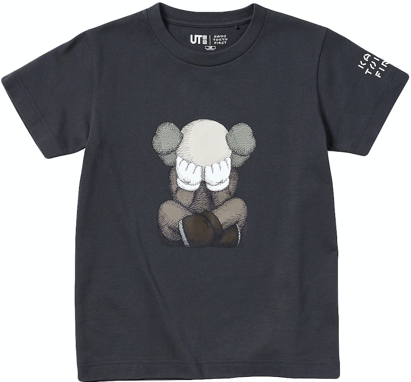 KAWS x Uniqlo Tokyo First Kids T-shirt Dark Grey - SS21