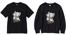 KAWS x Uniqlo UT Short Sleeve T-shirt & Sweatshirt Set (Asia Sizing) Black/Black