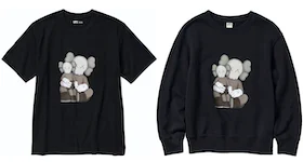 KAWS x Uniqlo UT Short Sleeve T-shirt & Sweatshirt Set Black/Black