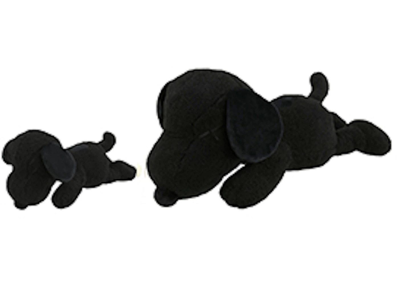 KAWS x Uniqlo x Peanuts Snoopy Plush Set (Small Medium) Black US