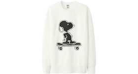 KAWS x Uniqlo x Peanuts Snoopy Skateboarding Sweatshirt White