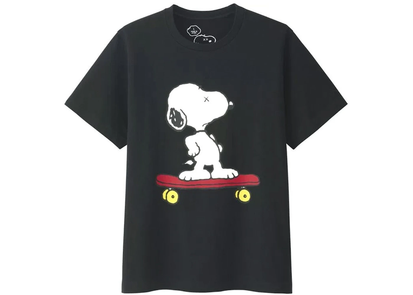 Kaws X Uniqlo X Peanuts Snoopy Skateboarding Tee Black Ss17 Jp Kaws X Uniqlo X Peanuts Snoopy Skateboarding Tee Black Ss17 Jp