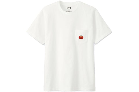 KAWS x Uniqlo x Sesame Street Elmo Pocket Tee White SS18 US