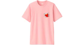 KAWS x Uniqlo x Sesame Street Elmo Tee (Japanese Sizing) Pink