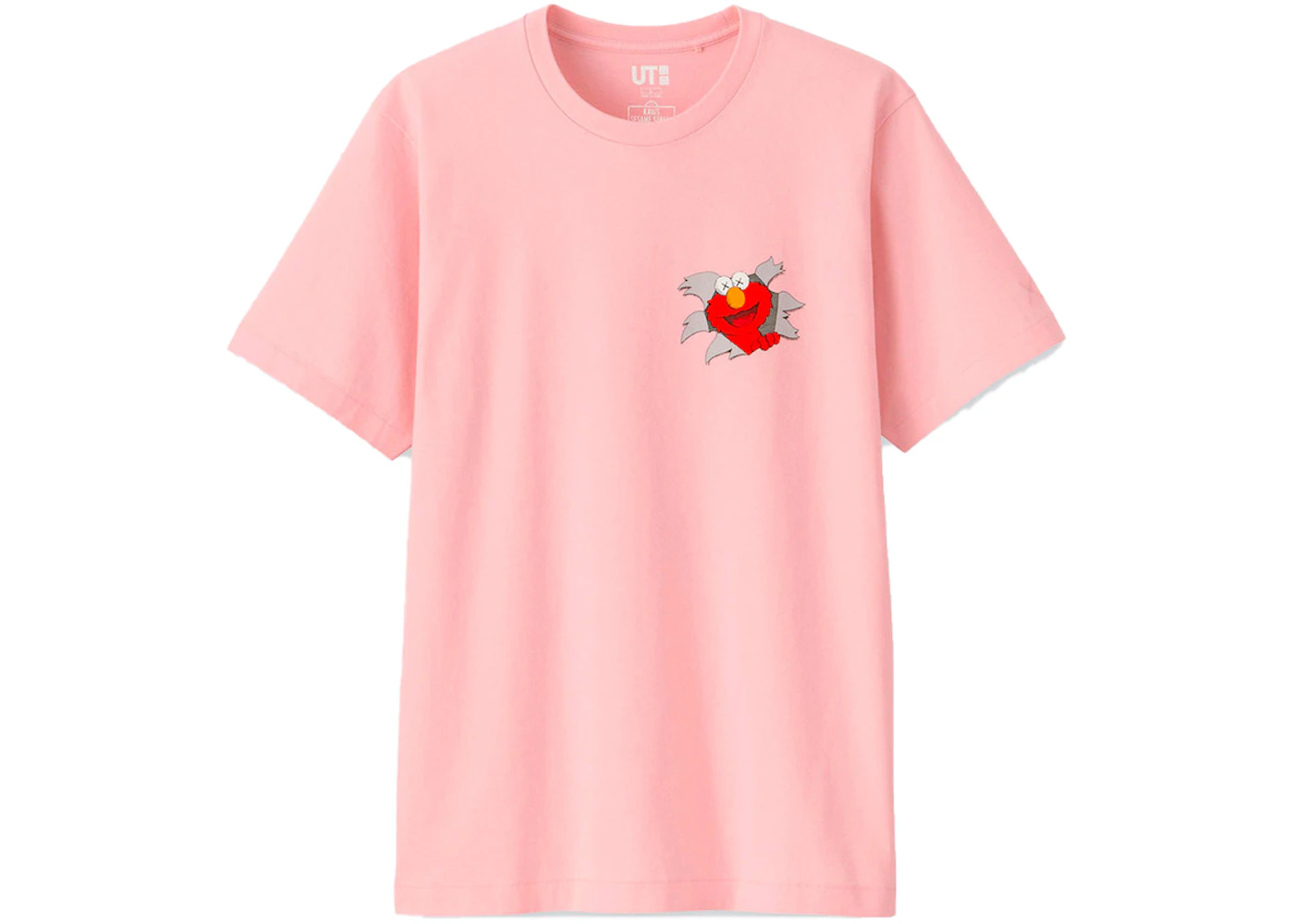 Kaws X Uniqlo X Sesame Street Elmo Tee Pink Ss18 Kaws X Uniqlo X Sesame Street Elmo Tee Pink Ss18