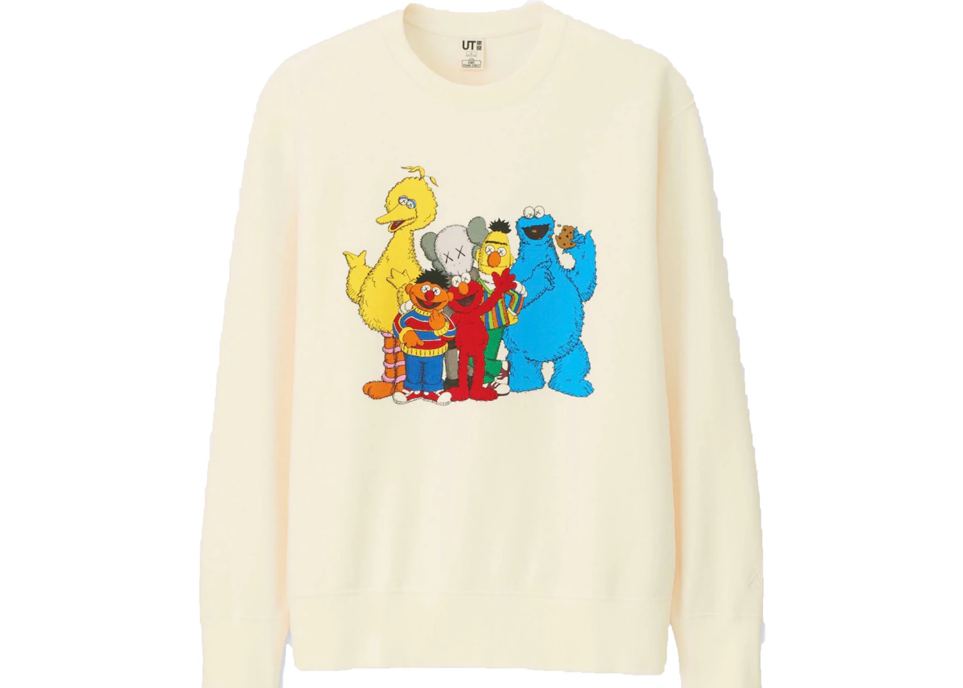 KAWS x Uniqlo x Sesame Street Group #2 Sweatshirt Natural FW18 US